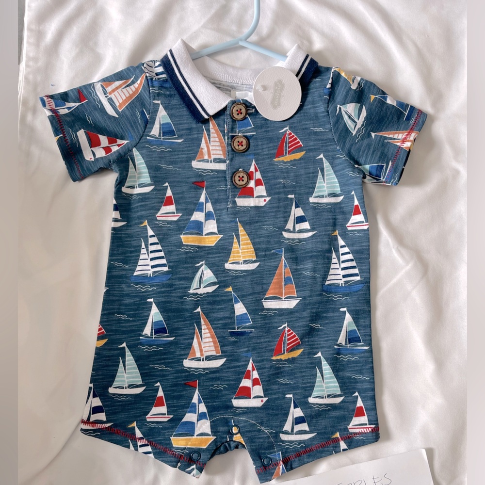 NWT Mudpie Sailboat Shortall